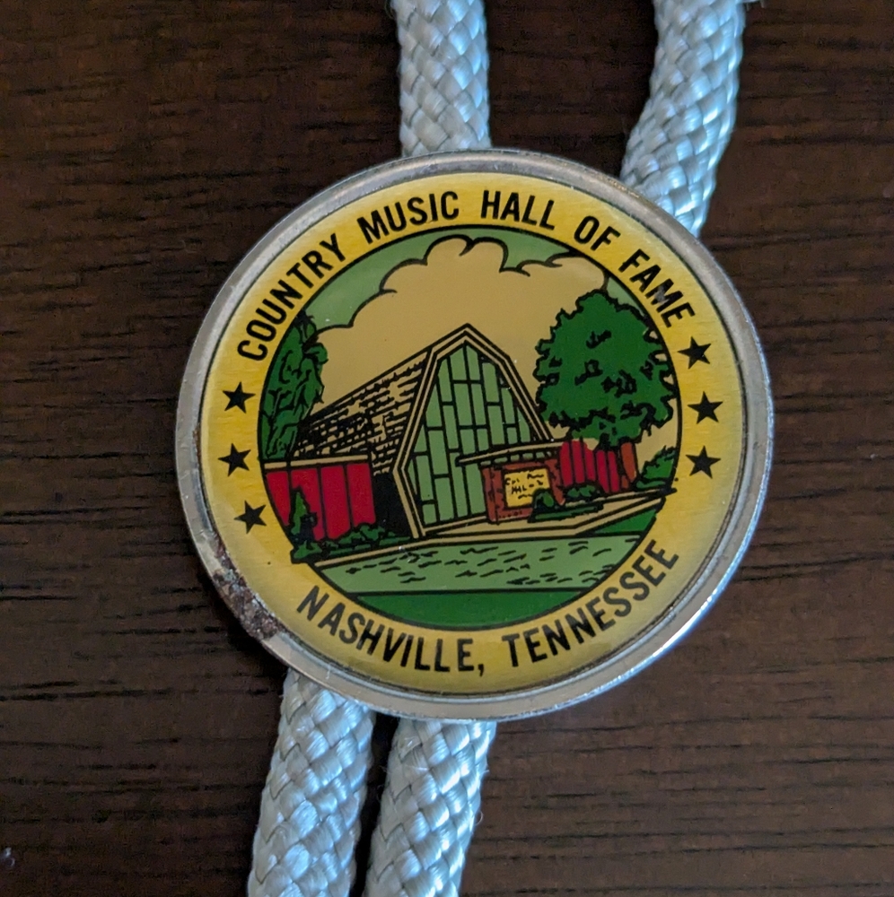 Vintage Country Music Hall Of Fame Nashville Tennessee Bolo Tie